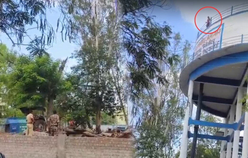 लड़के के प्यार में  लड़की ने की आत्महत्या की कोशिश, पानी के टंकी में चढ़कर जमकर काटा बवाल…